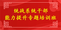 统战系统干部能力提升专题培训班